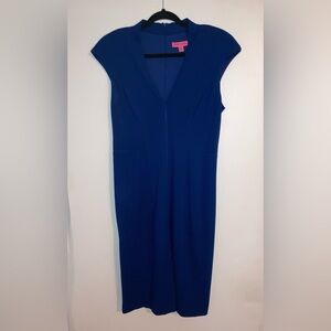 Betsey Johnson Scuba Dress with slight shoulder pads Size 8